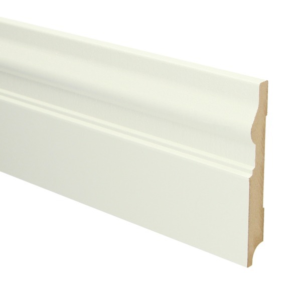 MDF luxeplint wit 18 x 140 mm